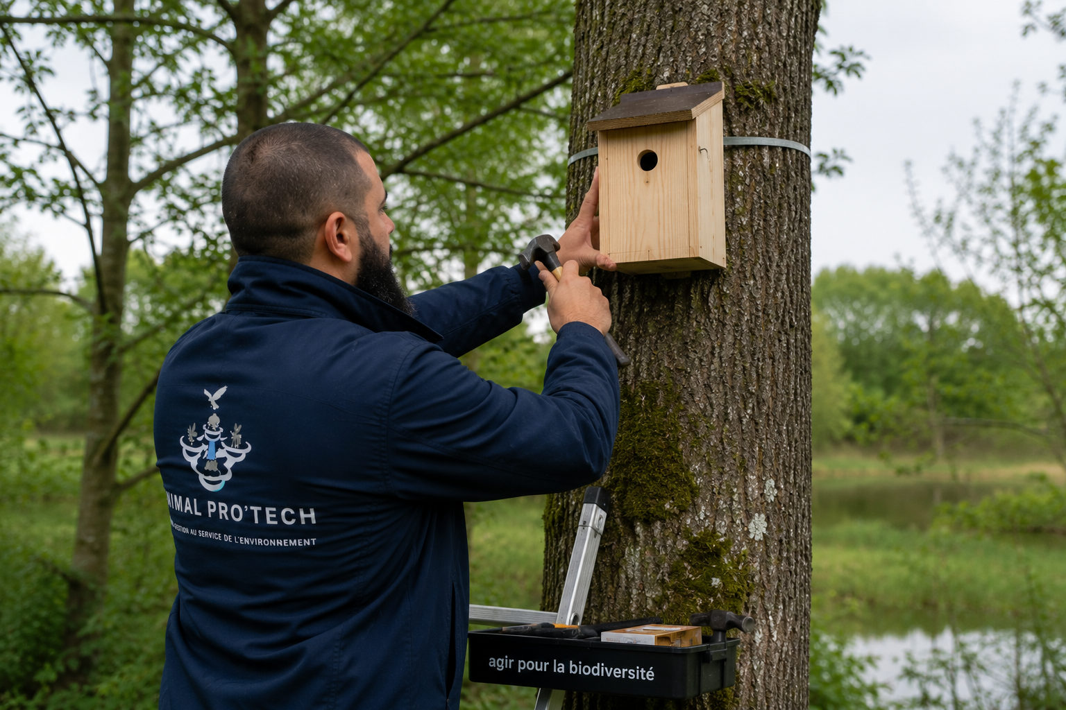 Installation de nichoirs, gîtes et aménagements pour la biodiversité